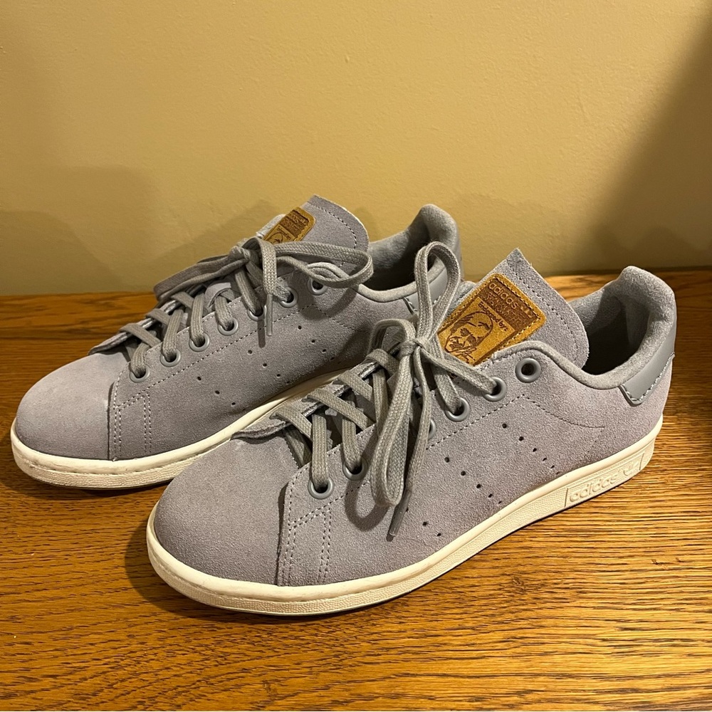 Adidas x Stan Smith Grey Suede Sneakers
